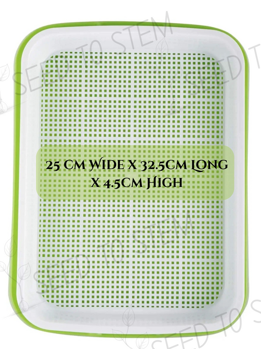 Microgreen Growing Trays 2pc Sets - Soil Free - Easy Grow