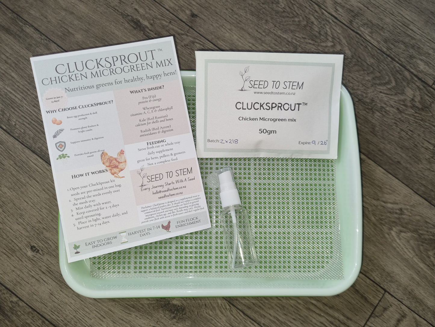CluckSprout™ Chicken Microgreens